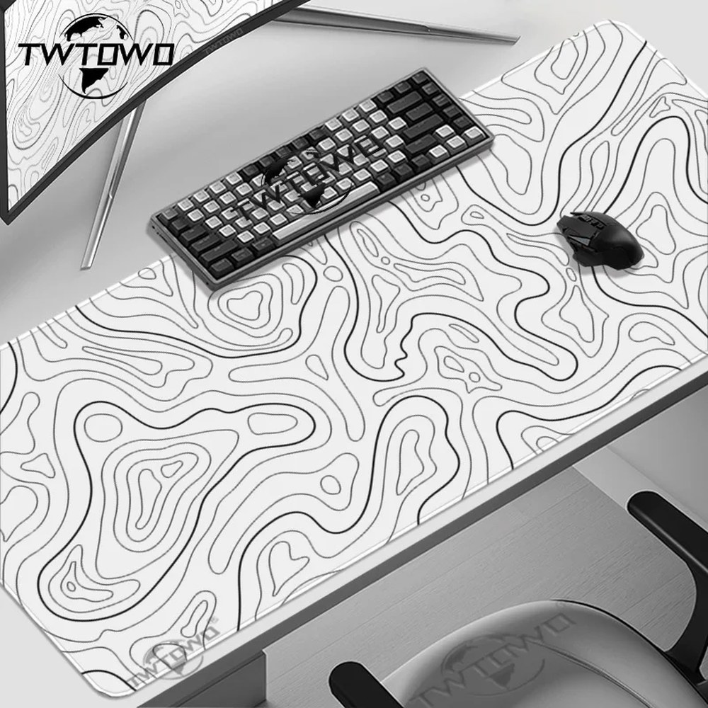 [오늘출발] 마우스 패드 게이밍 흑백 윤곽선 프린트 온디맨드 카펫 노트북 XXL HD 마우스패드 플레이매트 매트 대형