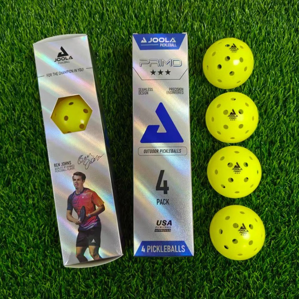 [오늘출발] JOOLA 프리모 4개입 74MM 크기 무게 26그램 USAP 토너먼트 피클볼 승인 실내 실외
