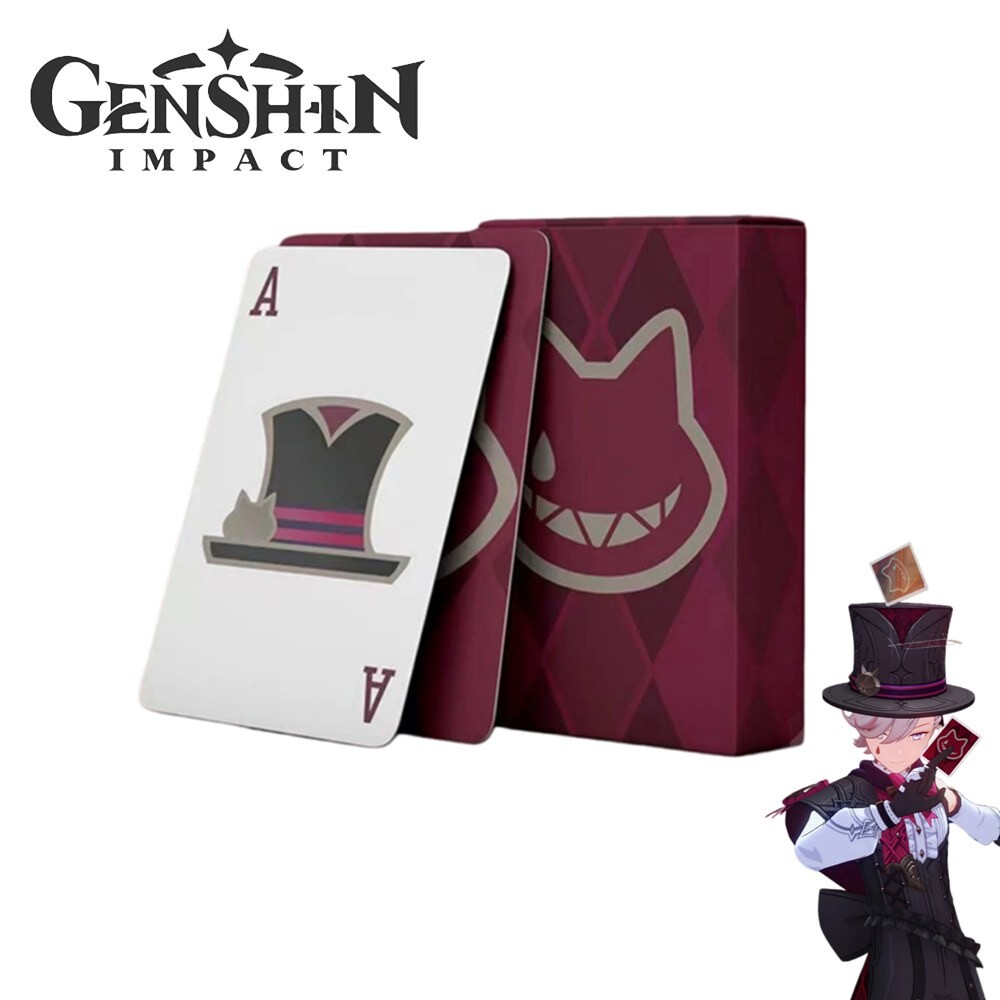 [오늘출발] 게임 원신 임팩트 라이니 린넷 코스프레 컬렉션 포커 파티 매직 친구들 카드 소품 54장