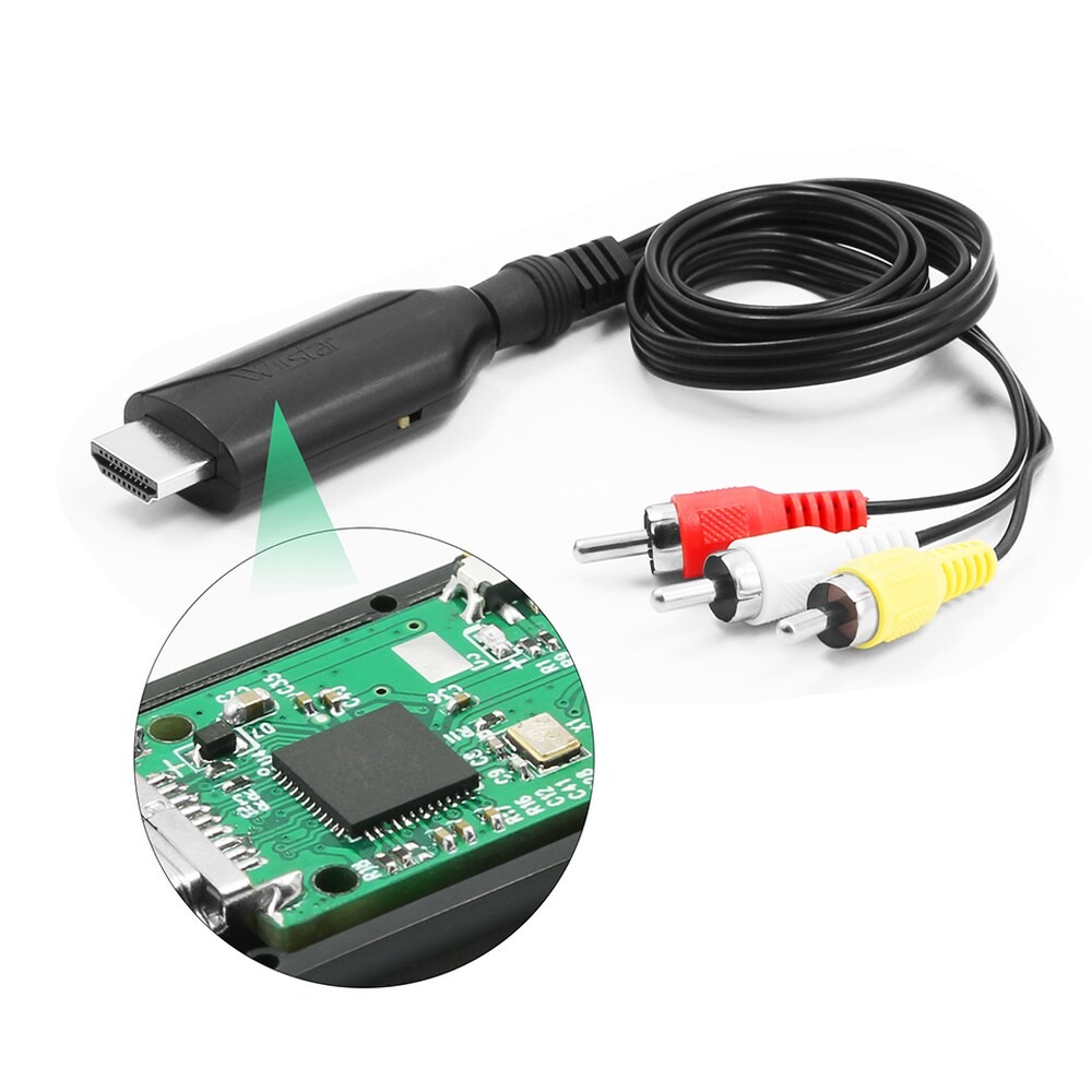 [오늘출발] HDMI TO RCA AV 어댑터 변환기 플스호환용 TV HD 60 HDMI2AV HZ FOR PS3 XBOX BOX NTSC COMPACTIBLE 호환용