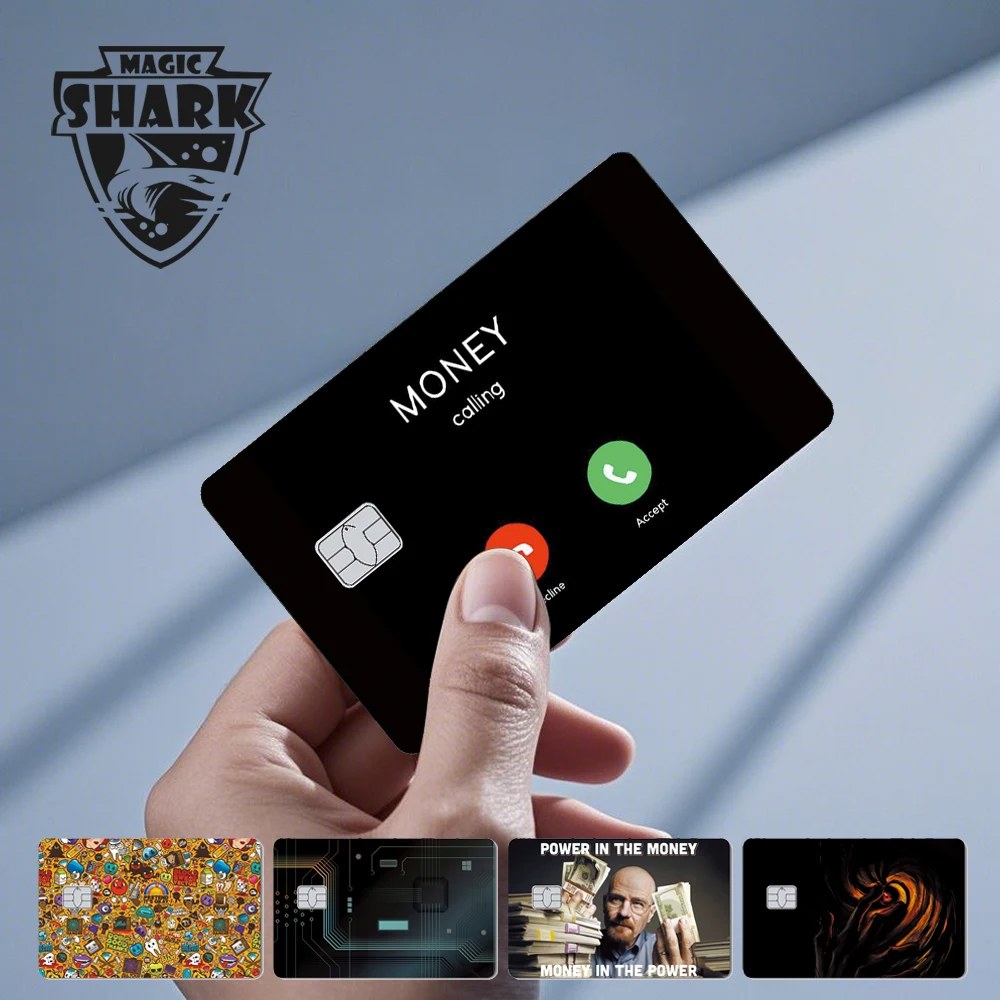 [오늘출발] 뜨거운 판매 드래곤 레오파드 머니 웨이브 매트 페이드 PVC 필름 카드에 스킨 낙서 직불 신용 스티커 대한