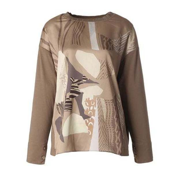 [신세계백화점](펠리체조수니)(신세계의정부점)투블럭 패턴 프린트 티셔츠(FLFT314)