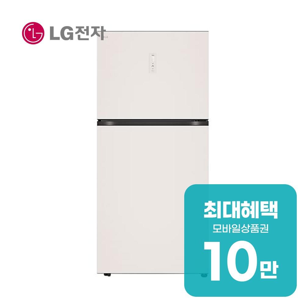 LG전자 오브제컬렉션 일반냉장고 612L (오브제컬렉션 베이지) 렌탈 D604MEE52 60개월약정 월36900원