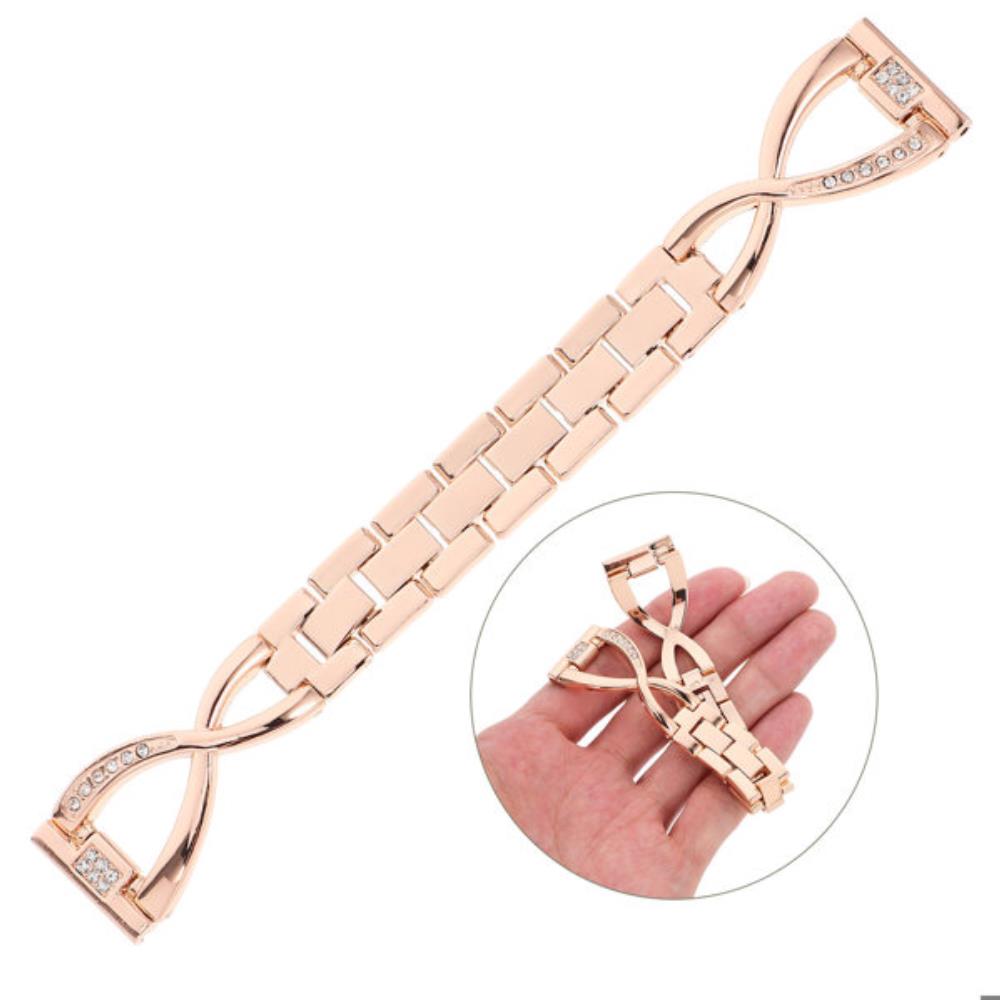 1Pcs 유형 20Mm 로즈 골드 메탈 시계 스트랩 교체용 스마트워치 밴드 세련된 편안한 캐주얼 비즈니스 포멀