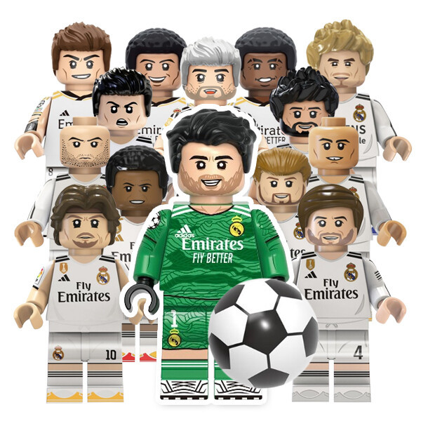 [오늘출발] 레알 마드리드 호환레고 피규어 14인 쿠르투아 비니시우스 발베르데 호날두 음바페 베컴 /무료배송/당일출고