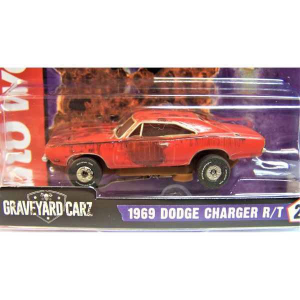 다이캐스트 모형 미니어처 피규어 오토 월드 그레이비 카즈 1969 닷지 충전기 RT 호 스케일 슬롯카