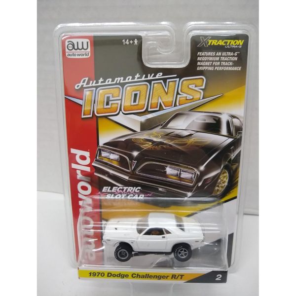 다이캐스트 모형 미니카 미니어처 오토 월드 SC402-2 자동차 아이콘 1970 챌린저 RT HO 스케일 전기 슬롯카