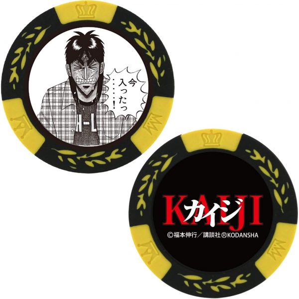 골프 마커 캐디용품 세트 볼마크 호쿠신 트레이드 HTC 카지노 칩 직경 약 40mm 카이제이 KAIJI