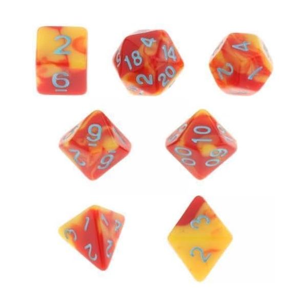 다면체 주사위 다각형 키트 룰렛 PEWETE 6x7개 도장 아크릴 소품 카지노 액세서리 테이블 게임 파티는 가족