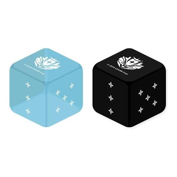다면체 주사위 타로 마술 룰렛 홀로 라이브 hololive OFFICIAL CARD GAME 오피셜 Light Blue Black 2개