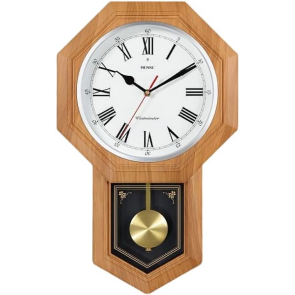 10140711 벽걸이 시계 고급 인테리어 디자인 진자 벽시계 저소음 레트로 엔틱 걸이시계 정확한 홈클락 곱하