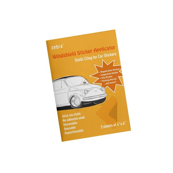 시트지 필름 화장실 인테리어 스티커 어플리케이터 - 고정 부착 4 x 6 인치 투명 등록 검사 시 및 주차 허