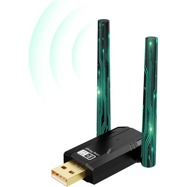 USB 블루투스 어댑터 for PC RENGOGA 5 4 플러그 앤 플레이 동글 송수신기 EDR 및 BLE 고이득 안테나 150미