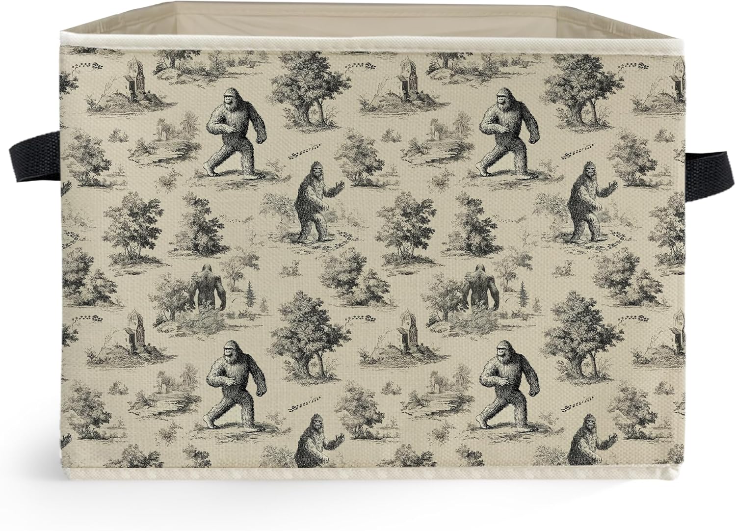 [오늘출발] Ghoaivo 빈티지 포레스트 빅풋 보관함 신비로운 재미있는 사스콰치 접이식