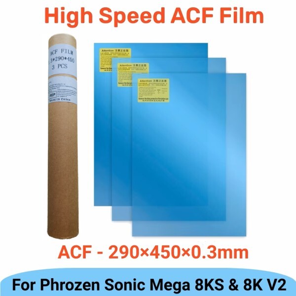 [오늘출발] 3Pcs ACF 필름 290x450x0.3mm Phrozen Sonic Mega 8KS 8K V2 HALOT Mega Saturn 3 울트라 릴리스 필름 수지