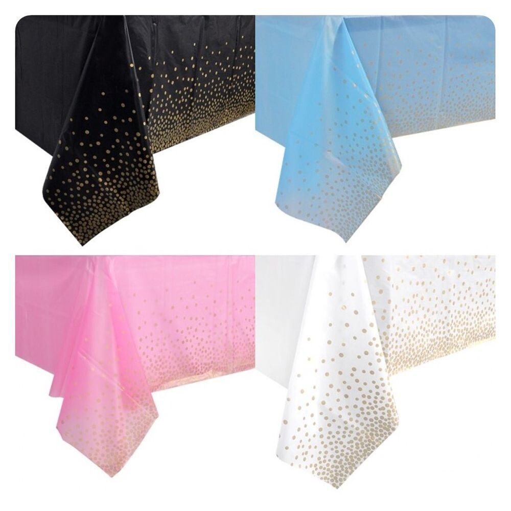 (블루)(PW) (황금도트테이블보) 생일 파티/테이블/장/식보/전시용/테이블보/골드/그레이/식탁보/그린/기념