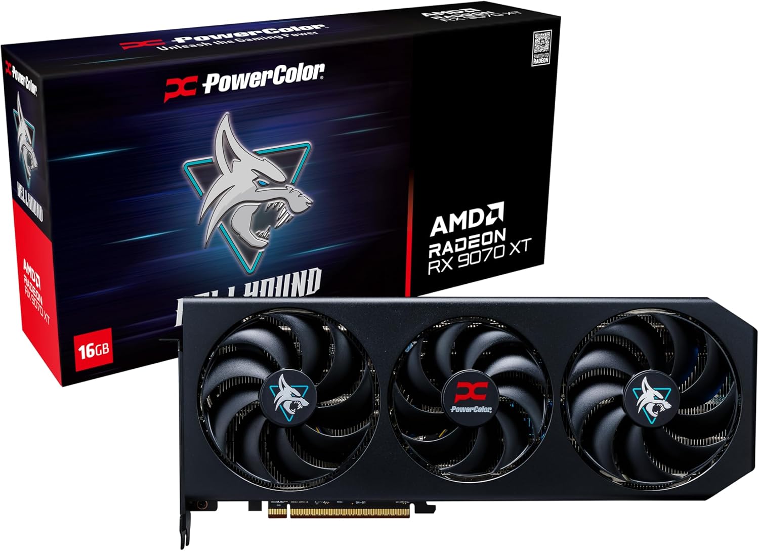 [오늘출발] 파워컬러 헬하운드 AMD 라데온 RX 9070 XT 16GB GDDR6