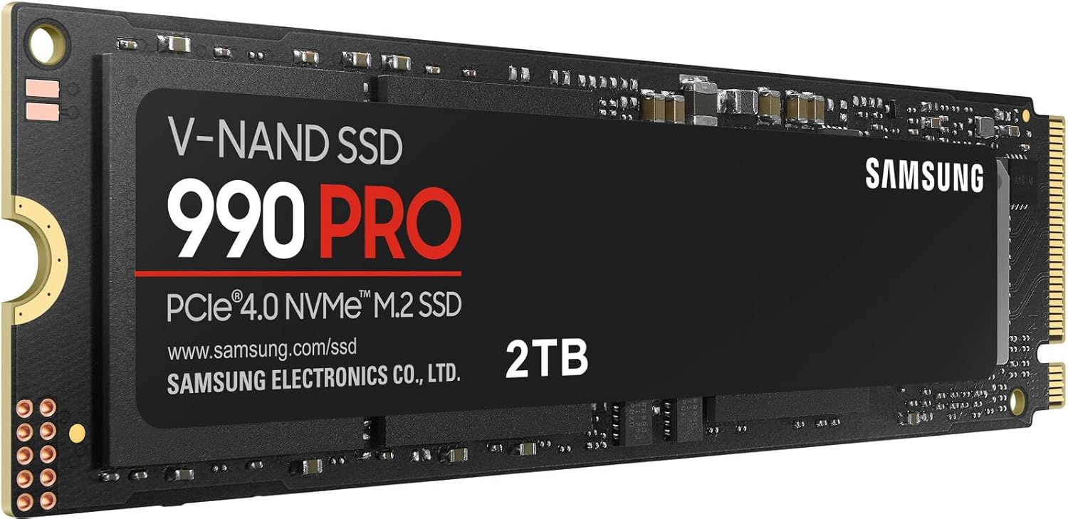 [오늘출발] 삼성 990 프로 SSD 2TB NVMe M.2 PCIe Gen4 2280 내장 솔리드 스테이트 하드 드라이브