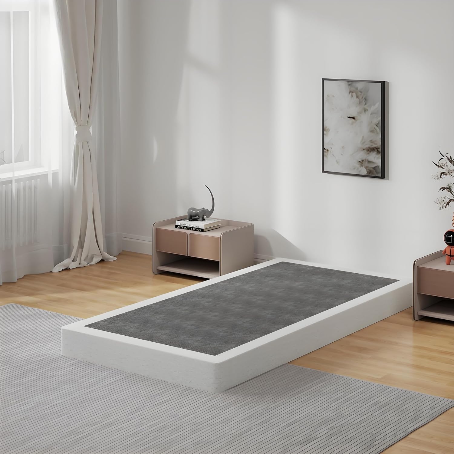 [오늘출발] 스나이 트윈 사이즈 박스 스프링 침대 베이스 5인치 1500파운드 헤비 듀티