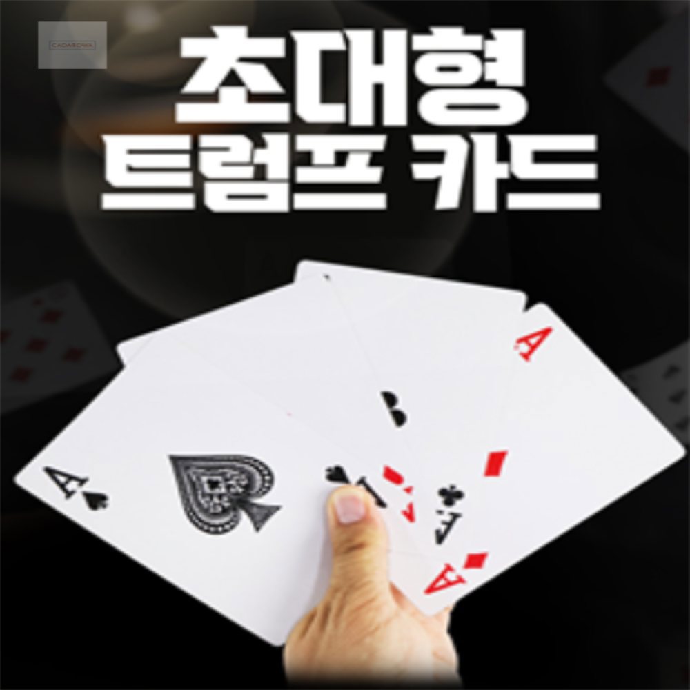 [오늘출발] CDRW 대형 포커 카드 룰렛 마술도구샵 카드마술 마술배우기