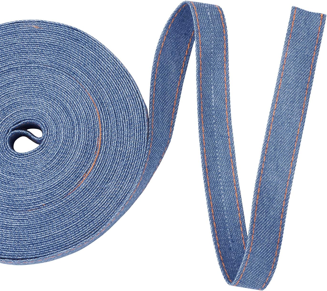 [오늘출발] 판다홀 10.93 야드 스티치 데님 리본 0.62 인치 로열 청바지 천 바느질