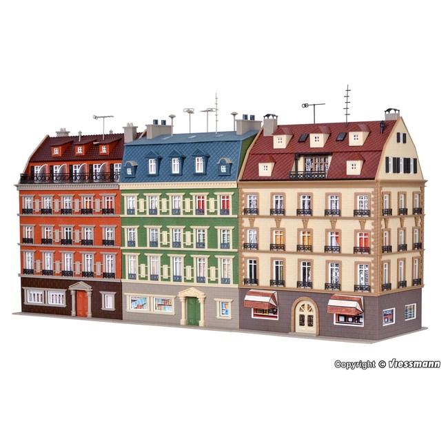 [오늘출발] Vollmer 43780 디오라마 미니어처 유럽 주택 건물 모형 3채 세트