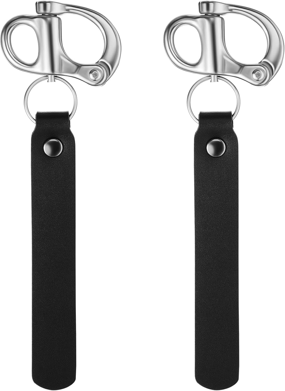 [오늘출발] SCBA 마스크용 가죽 손잡이가 있는 Realnaive 소방관 퀵 릴리스 걸쇠 2개 클립