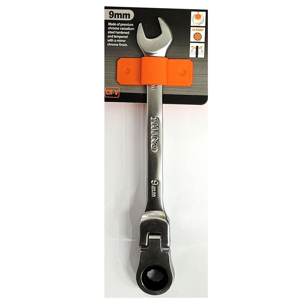 끼우고 돌리고 조이는 2in1 스패너 옵셋렌치 9mm 끼우고 돌리고 조이는 2in1