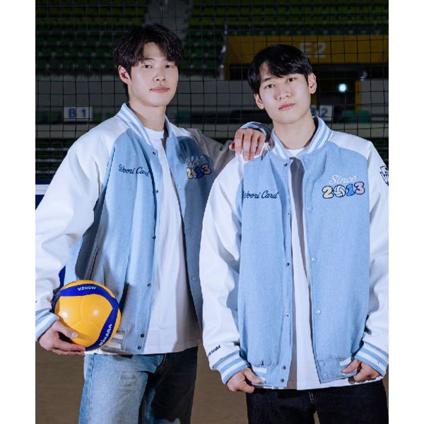 WOORI CARD VOLLEYBALL CLUB 자켓 바람막이 점퍼 재킷 무신사 X 우리카드 배구단 2026 바시티