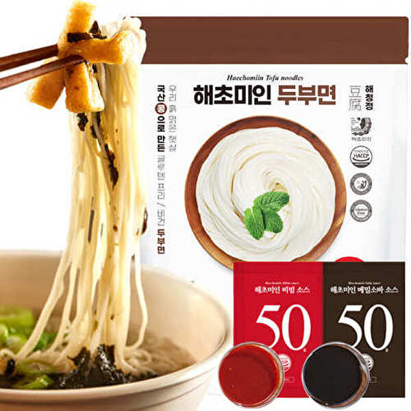 [해청정]해초미인 해초미인 해초미인 두부면 10입 + 비빔소스 5입 + 메밀소스 5입