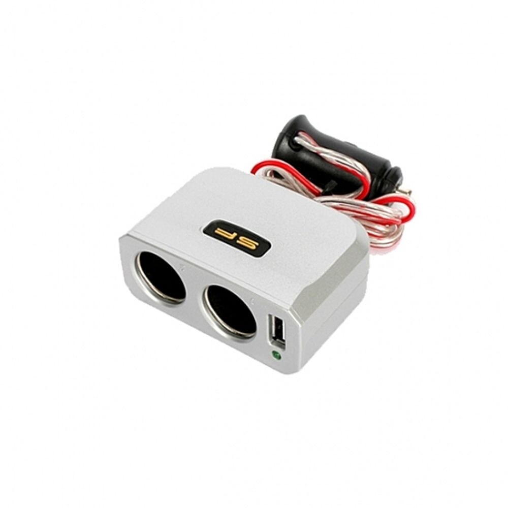 (블랙)sf toss USB 2구 소켓/LED/차량용/핸드폰/시거잭/연장선/자동차/시가잭/충전기/스마트폰/폰충전기