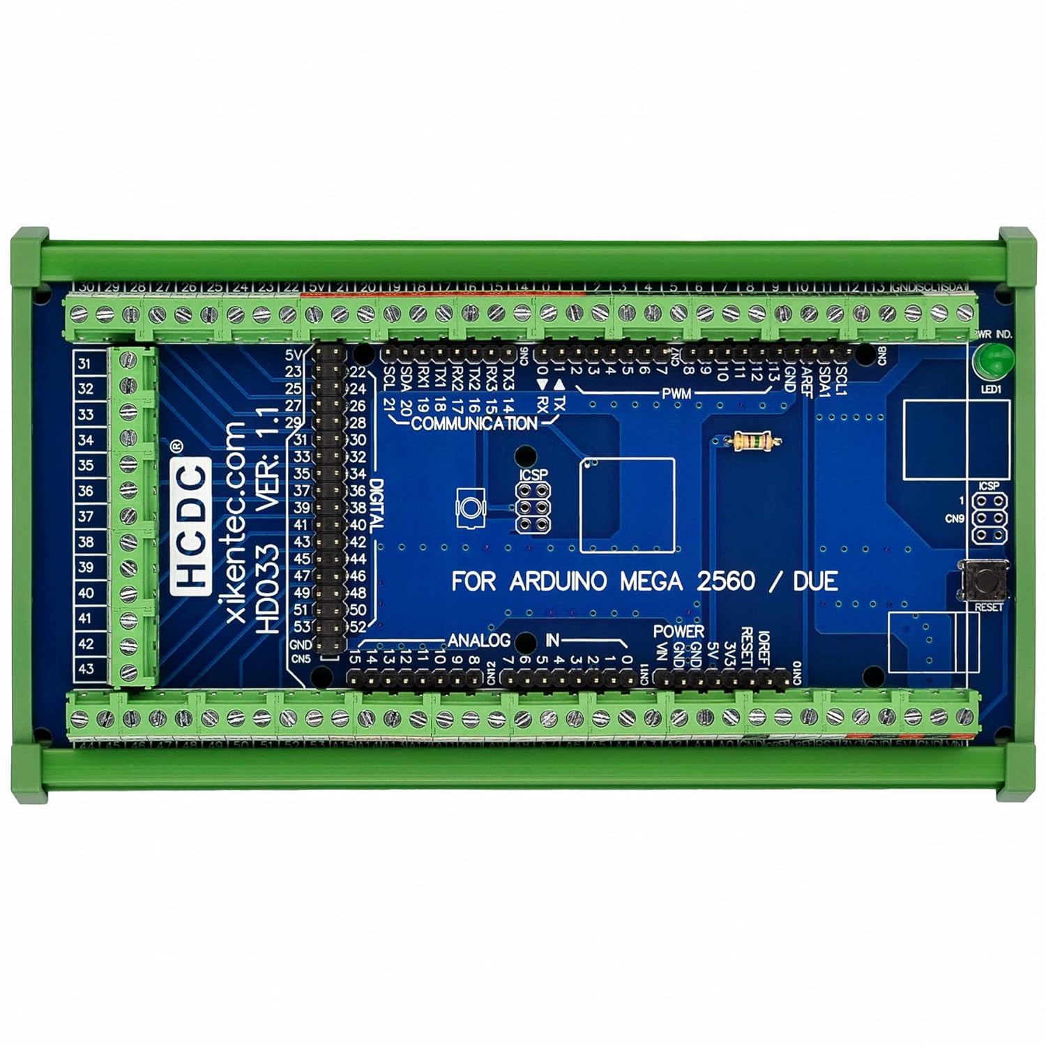 [오늘출발] 아두이노 MEGA-2560 R3용 DIN 레일 마운트 핀아웃 브레이크아웃 터미널 블록