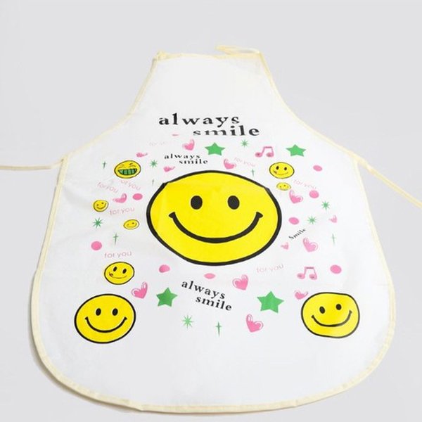 알바에이프런 가벼운 반투명 PVC 미용 주방에이프런 방수 공방 주방 식당 미용실 어린이집