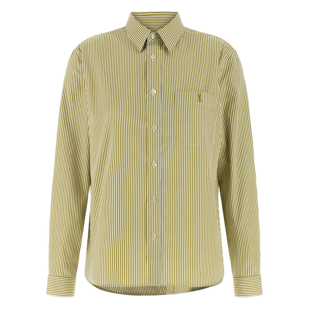 생로랑 Embroidered poplin 셔츠 861080Y260D3302 T