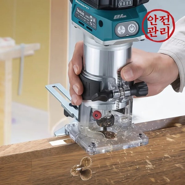 전기면도기 오리지널 마키타 DRT50 브러시리스 트리머 충전식 머신 무선 슬롯팅 툴 목공 조각기