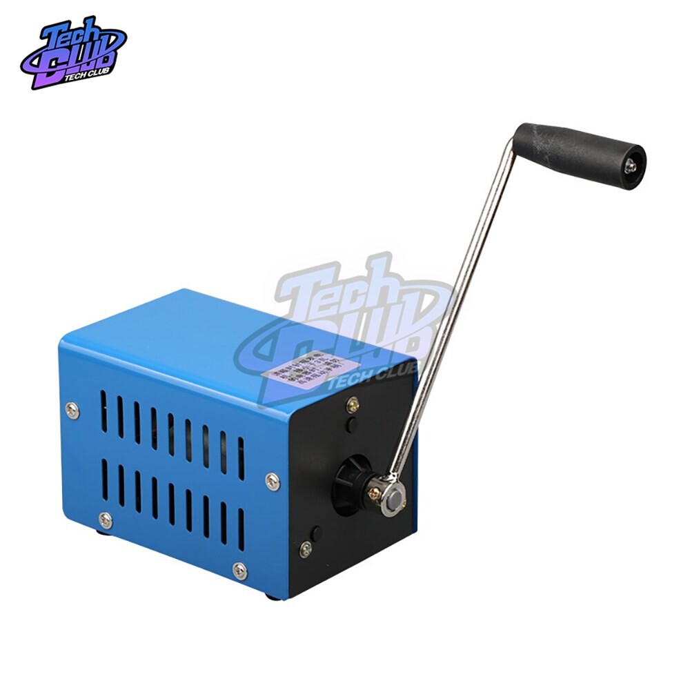 [오늘출발] 휴대용 USB 충전 핸드 크랭크 생성기 충전기 캠핑 20W 야외 비상 디나모 고전력 생존 DYNAMOTOR