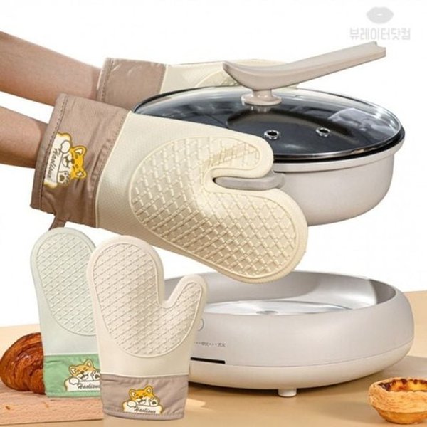 뷰레이터닷컴 내열 주방 안심 장갑 냄비 실리콘 오븐 실리콘주방장갑 실리콘오븐장갑