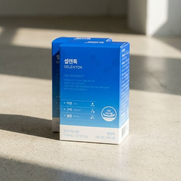 2개 셀렌톡 데이배리어 2박스 60정 셀레늄 영양제