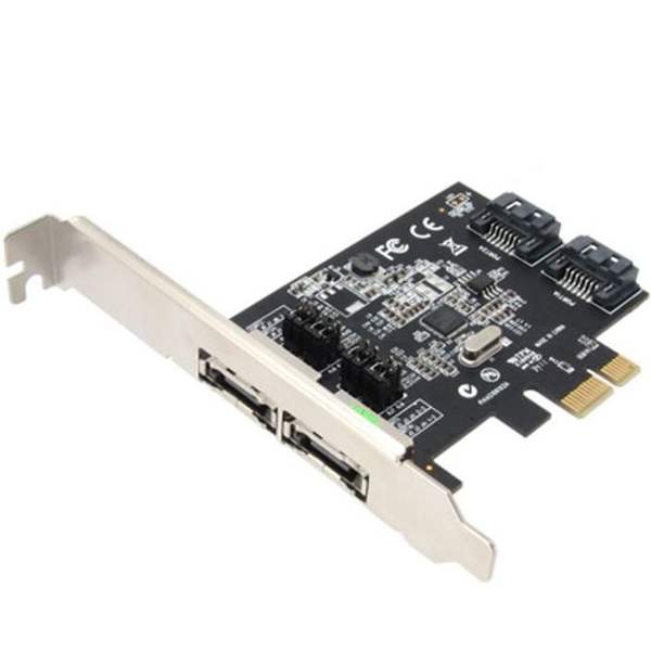 2포트 PCI Express 레이드 카드 슬림PC sata2 esata 2포트pci카드 pci카드 sata케이블 satapci