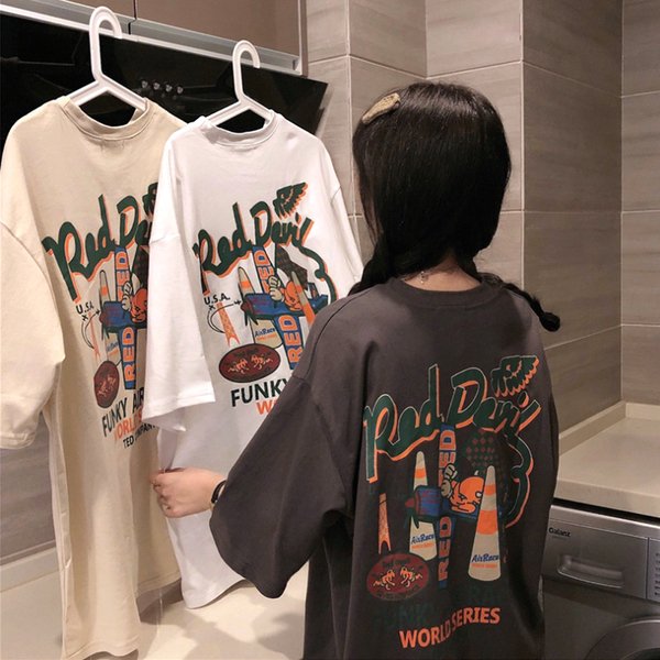 루시 프린팅 오버핏 반팔티 1002469