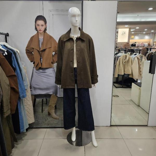 Ab.f.z DP01 싱글스웨이드하프기장코트 AFA5HL04 S46120406