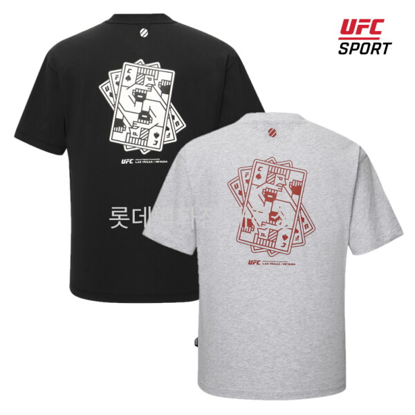 UFC SPORT UFC 파이터 포커 킹 릴렉스핏 반팔 티셔츠 U2SSW2327