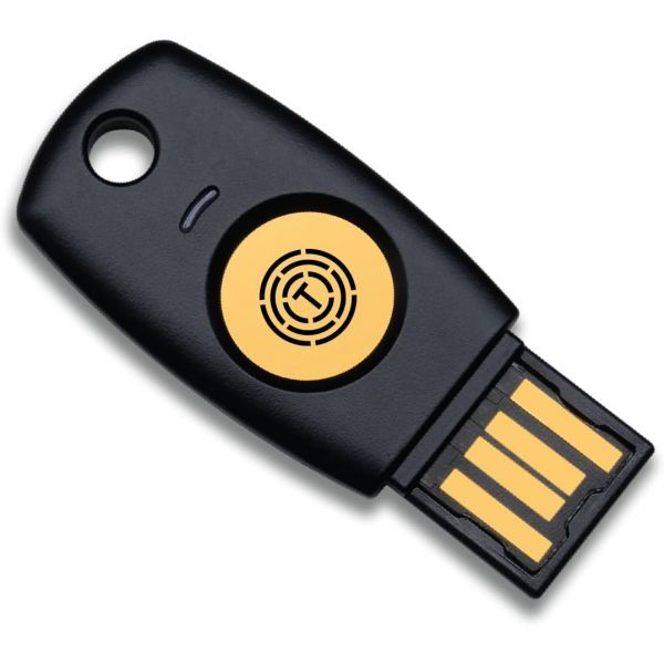 FIDO2 U2F 보안 키 패스키 이중 인증2FA USB PIN+터치비생체인증 USBA 타입 트러스트키 T110