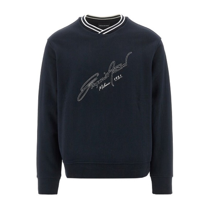 엠포리오아르마니 코튼 크루넥 스웨트셔츠 EM005224 AF13713 U8