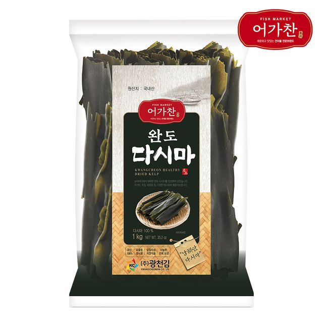 광천김 광천김 어가찬 국내산 완도 다시마 1kg