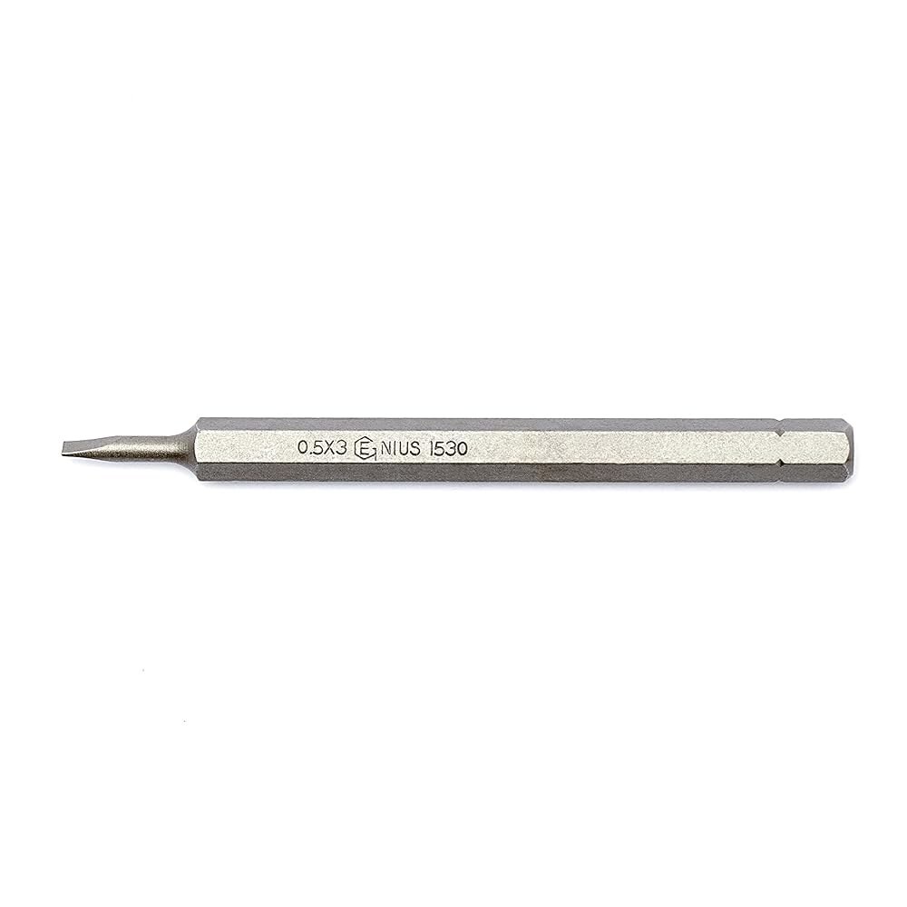 [오늘출발] 천재 도구 1/4 헥스 샹크 0.5 x 3.0mm 슬롯 비트 88mmL - 1530