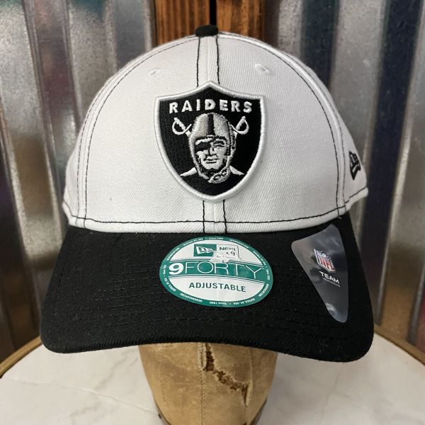 LAS VEGAS RAIDERS - 9forTY 블랙  화이트 NFL New Era 뉴에라 스냅백 모자