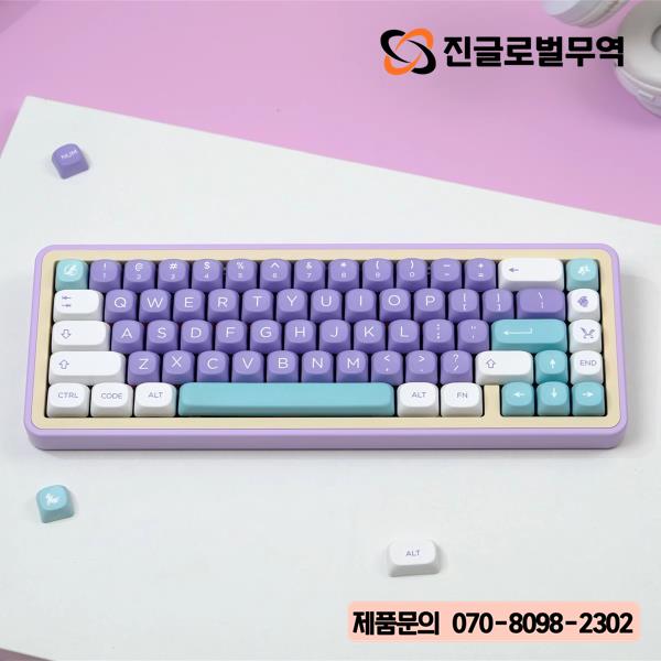 [오늘출발] PBT 염료 승화 키캡 MOA 프로필 퍼플 키크론 Q2 K2 Anne GH60 GK64 포커 980 126 키/세트