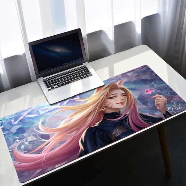 무선 컴퓨터 매직 마우스 패드 게임 Pc 액세서리 Kda 게이머 키보드 데스크 매트 Mausepad 테이블