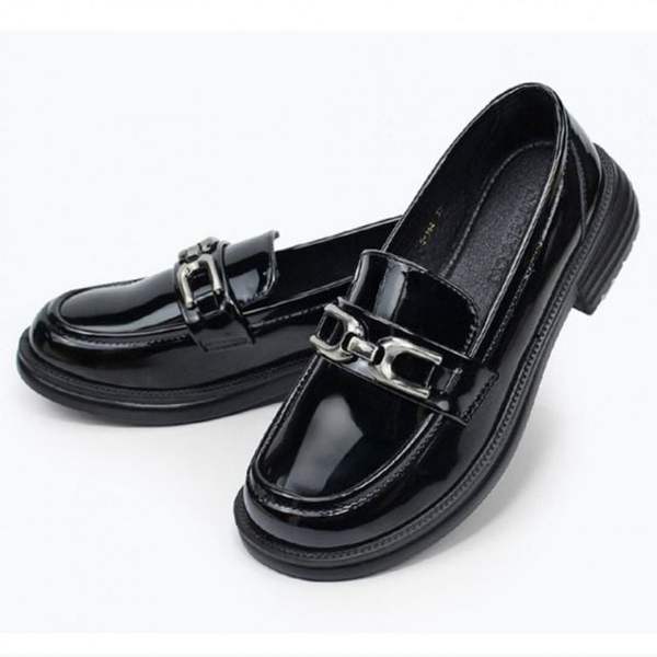 여성 SR991183 에나멜 디테일 구성 로퍼 정장 캐주얼 구두 여자